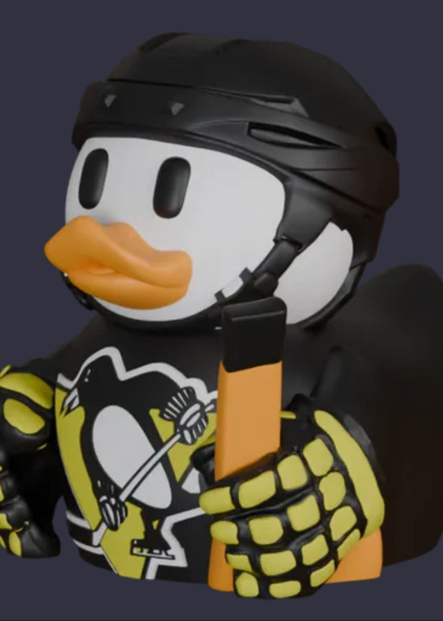 Pittsburgh Penguins Hockey Duck – 3D Printed Collector Figure | NHL Fan Gift & Desk Decor