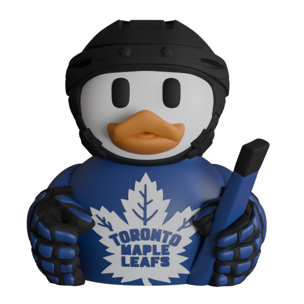 Toronto Maple Leafs Hockey Duck – 3D Printed NHL Fan Dashboard Duck | Maple Leafs Fan Gift | Hockey Car Dashboard Decor